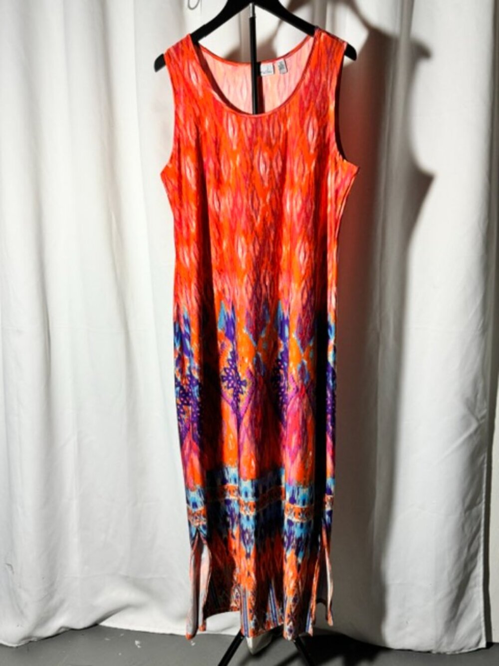 Sleeveless Maxi Dress - Size PXL - Orange